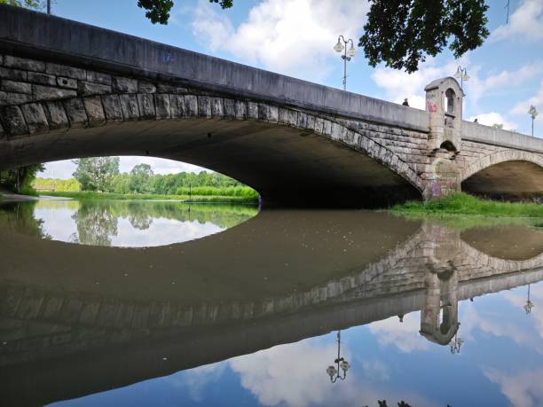 istock Wittelsbacher bridge in Munich during flooding 2155989648