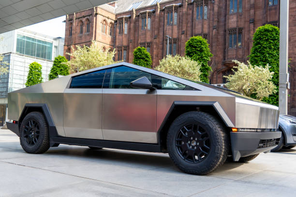 Tesla Cybertruck stock photo
