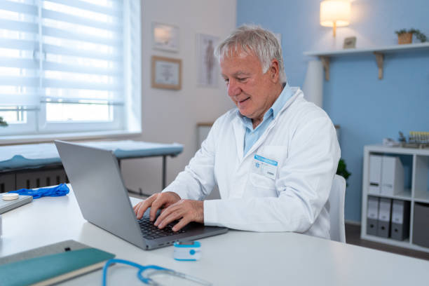 istock A doctor uses a laptop in medical practice 2155992558