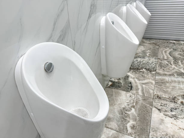 istock White urinals in the toilet 2155994264