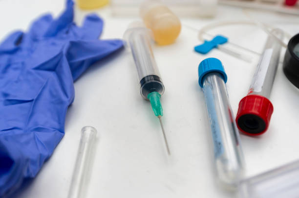 istock Man uses syringe with narcotic drugs 2155995974
