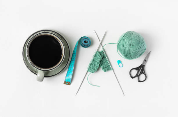 istock Composition of balls of knitting thread 2155999013