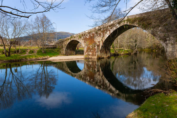 istock Ancient bridge of Vilela 2156000094
