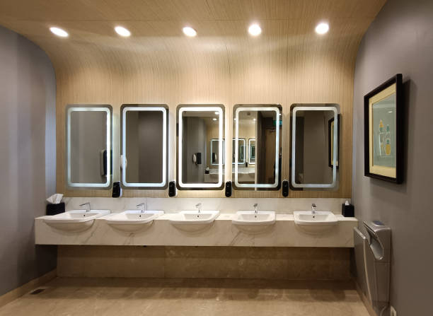 istock interior design of public toilet 2156000968