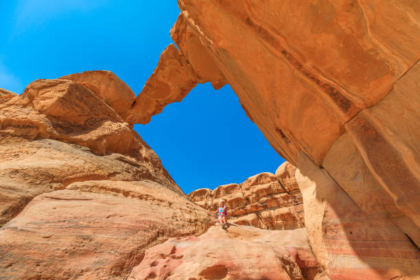 istock Serenity under Um Fruth rock arch in Wadi Rum 2156009258