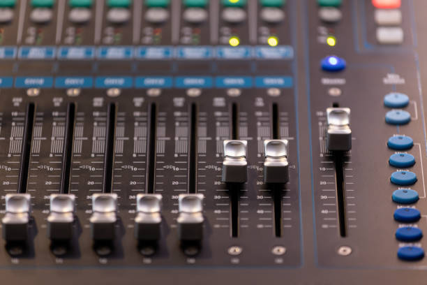 istock A sound board with a lot of knobs and buttons 2156011269