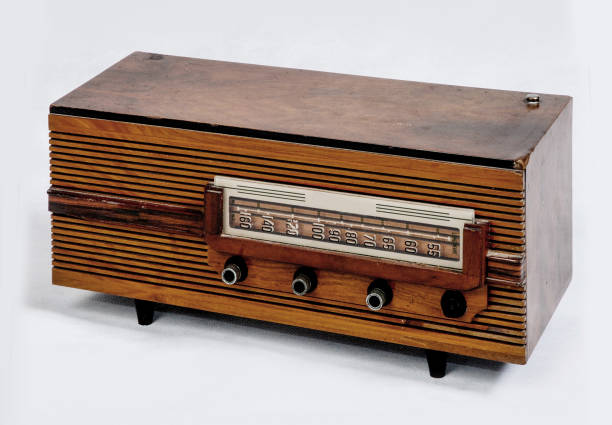istock Wooden bedside radio, longwave, 1950s. 2156013894