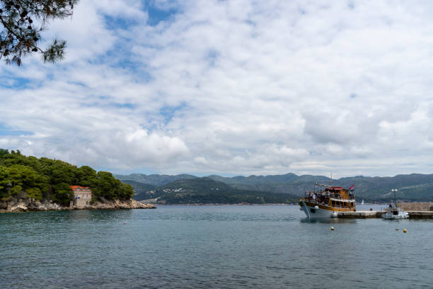 istock Kolocep island with leisure craft sailing on the Adriatic. 2156014367
