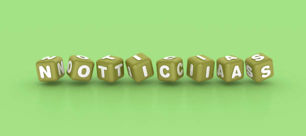 istock Spanish Word Noticias Buzzword Cubes 2156020771