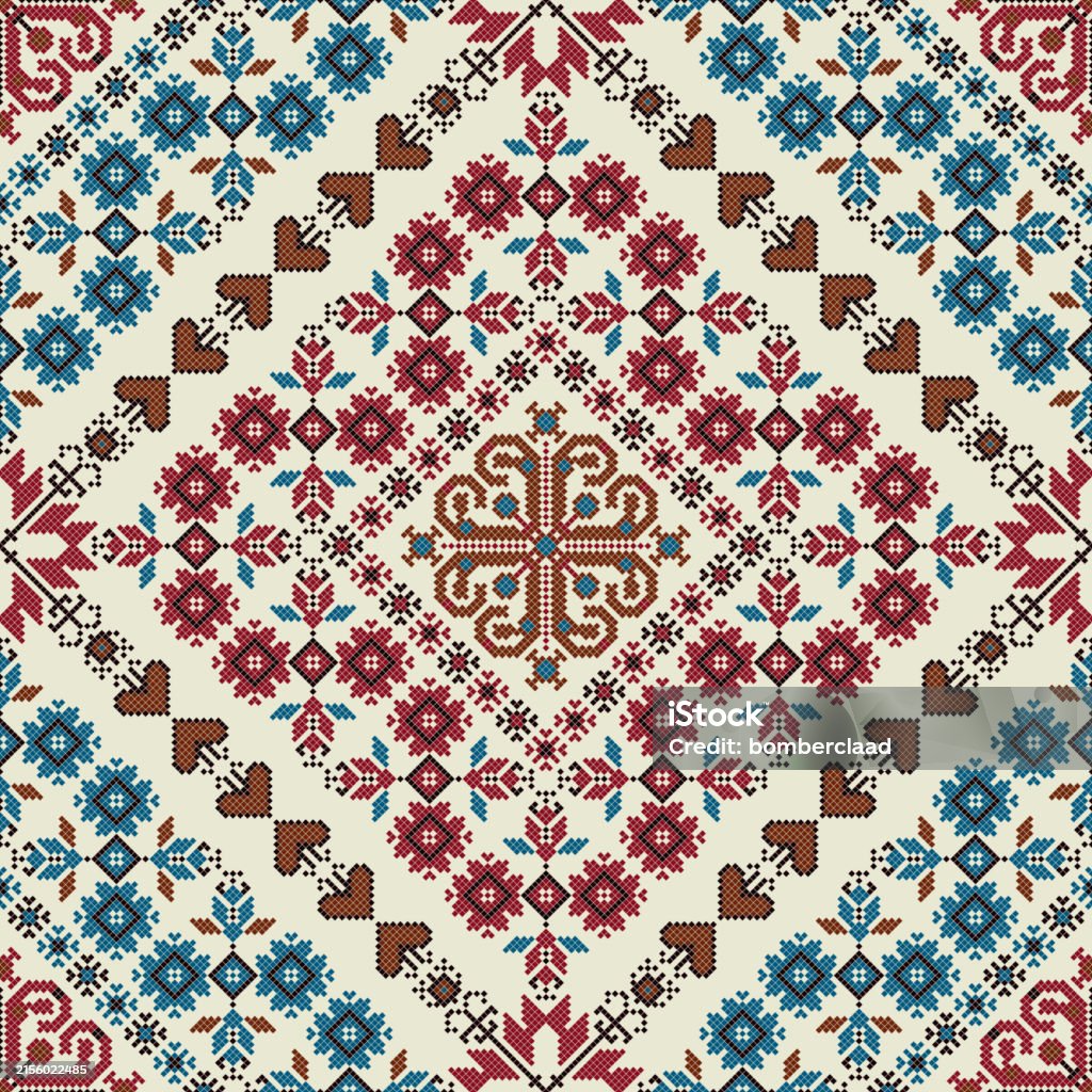 Bulgaria Pattern Easy Bulgarian Embroidery Pattern 106 Stock Illustration - Download Image ...