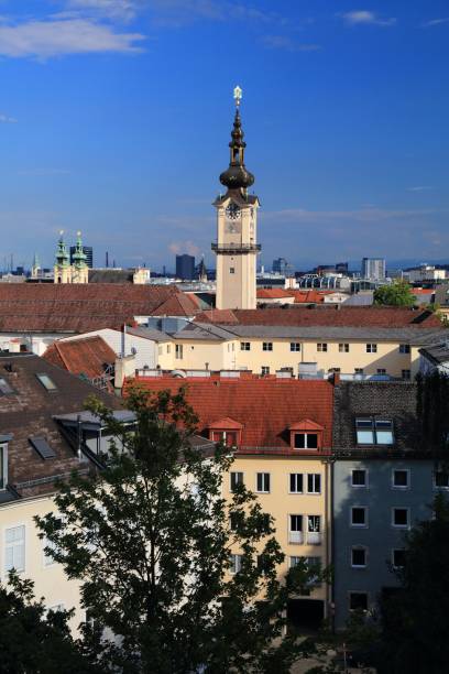 istock Linz cityscape view in Austria 2156025359