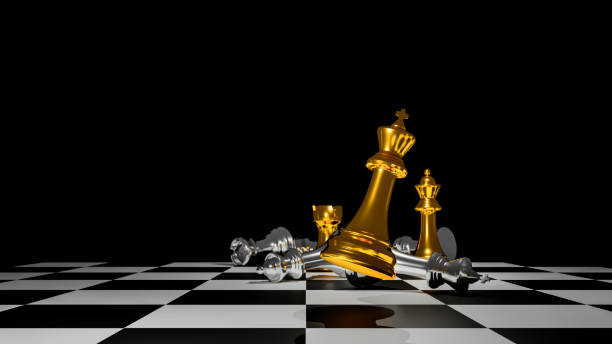 istock Strategic Business Growth Chess Concept. 3D Illustration 2156030407