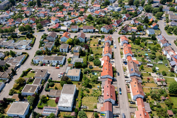 istock Residential buildings from above 2156031608