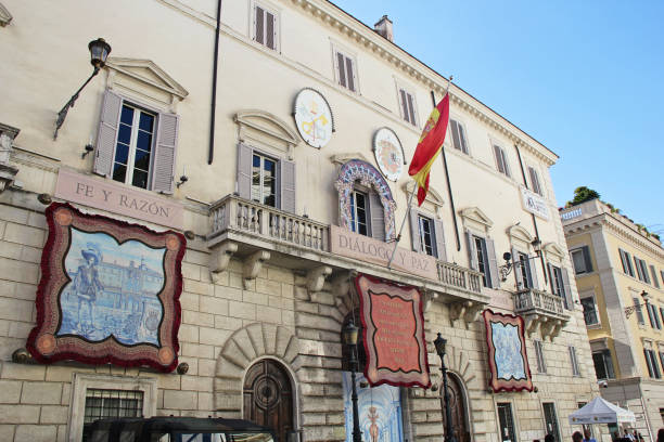Rome, Italy - September 13 2022:  Spanish Embassy in Rome, Italy