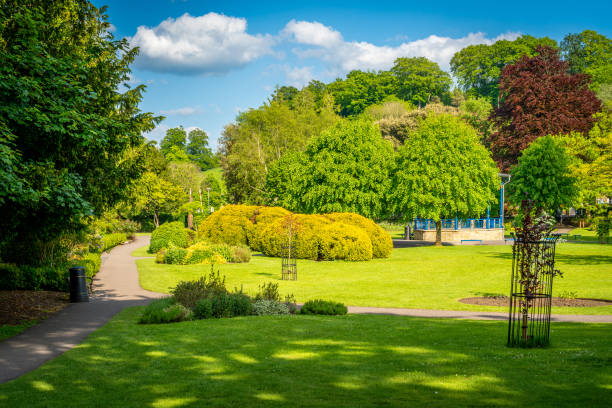 View of Pageant Gardens in Sherborne on a sunny day