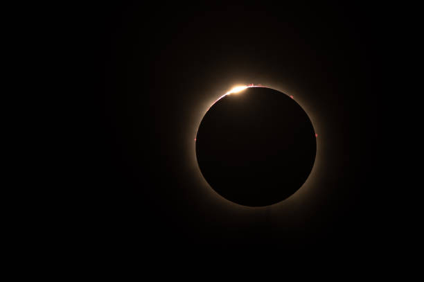 istock Total solar eclipse in the sky with full coverage of the sun 2156036205