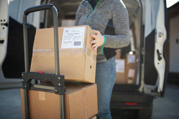 istock You have a delivery at the address. 2156040985
