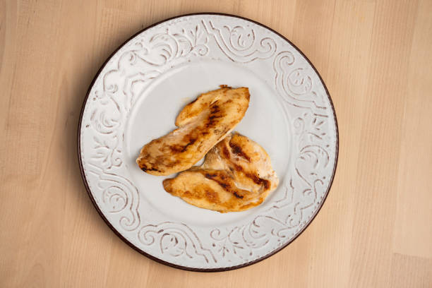 Authentic Thai style grilled chicken Thai called Gai Yang served on dish