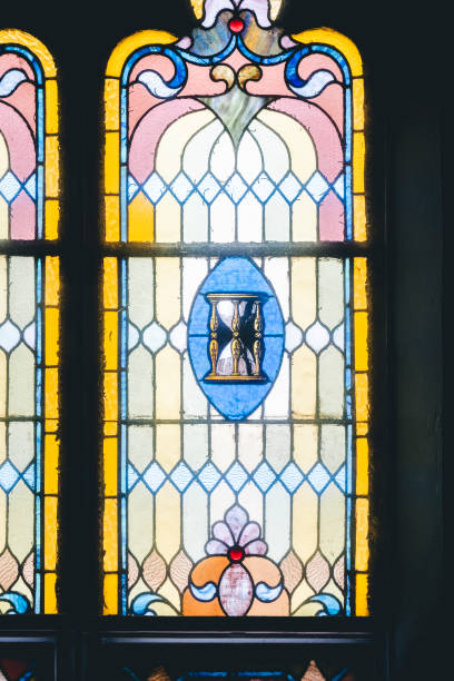 istock a couple of windows sitting next to each other on a wall 2156044725