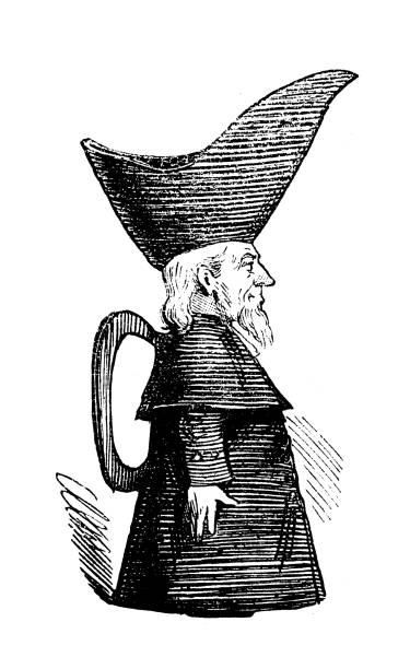 British satire caricature comic cartoon illustration