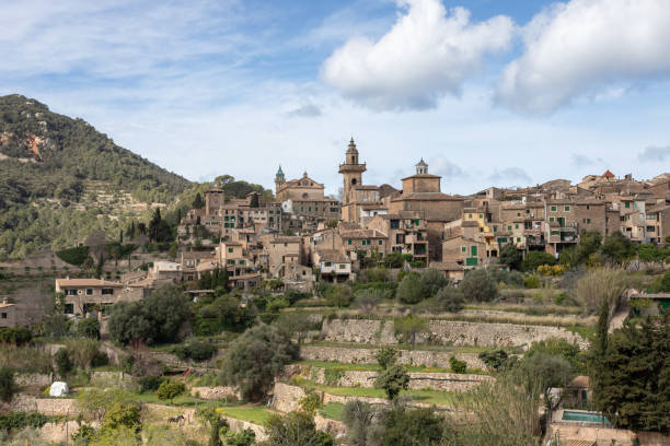 istock Scenic Valldemossa Town in Palma de Mallorca under a cloudy blue sky 2156048461