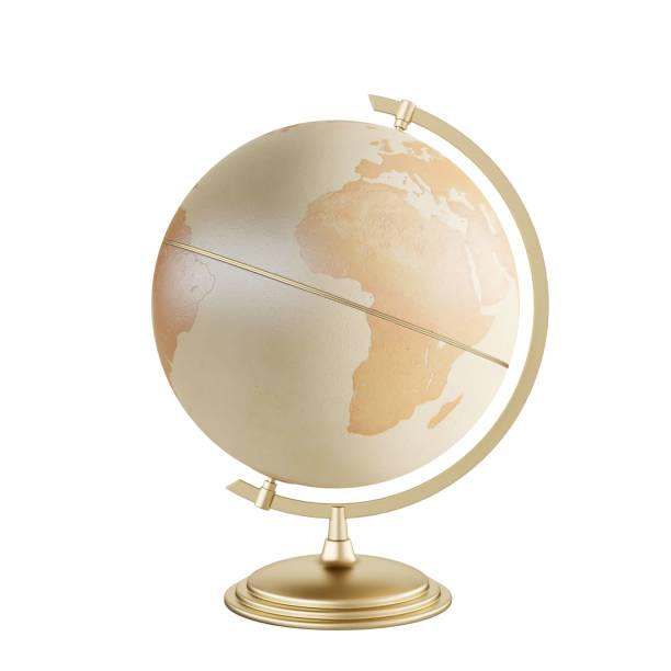 Fluffy world map on pink and soft balloon surface. Cute dough world made from a child's perspective.