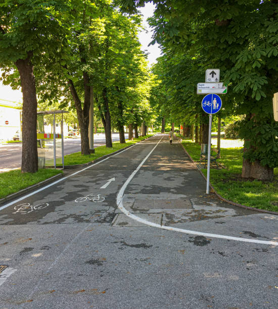 istock Dedicated Bike Path in Graz Austria 2156051243