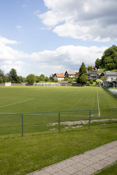 istock Baseball field with houses in the background 2156052051