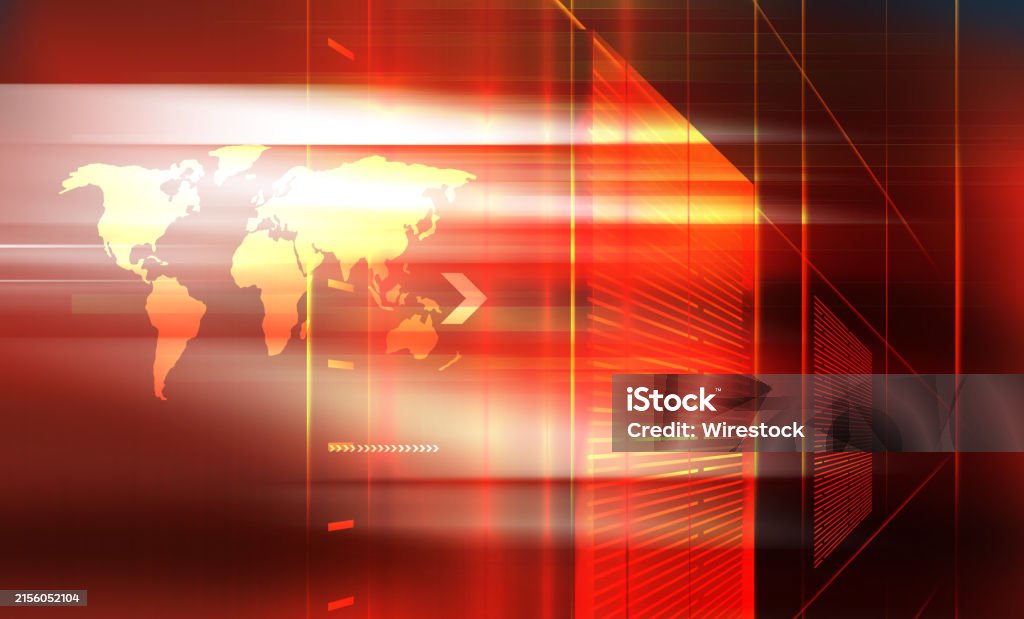 Red Codm Background Map Red Background Displaying A World Map Stock Photo - Download Image Now ...
