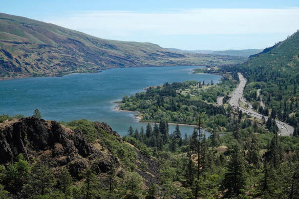 istock A wide and high angle view on Columbia river gorge valley 2156052449