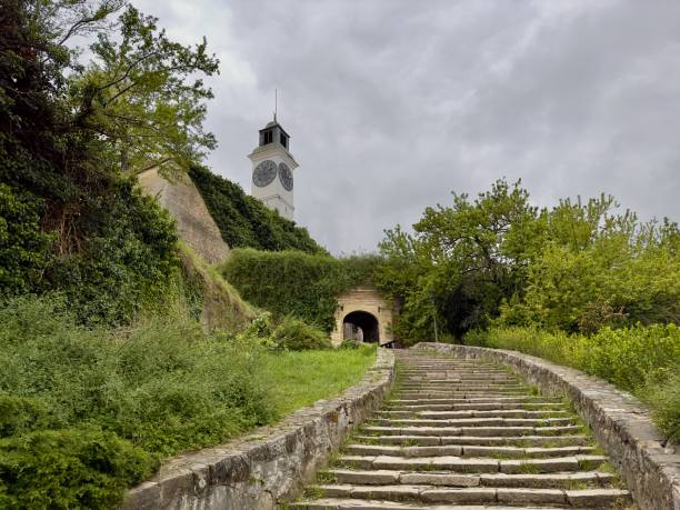 istock Petrovaradin Clock Tower, Serbia 2156055223