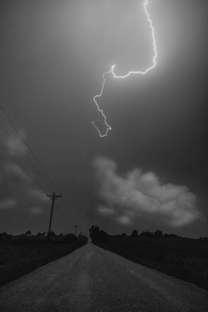 istock Lightning lights up the night sky, Oklahoma 2156063468