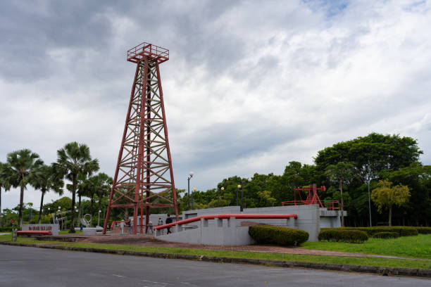 Tower type pumping unit support