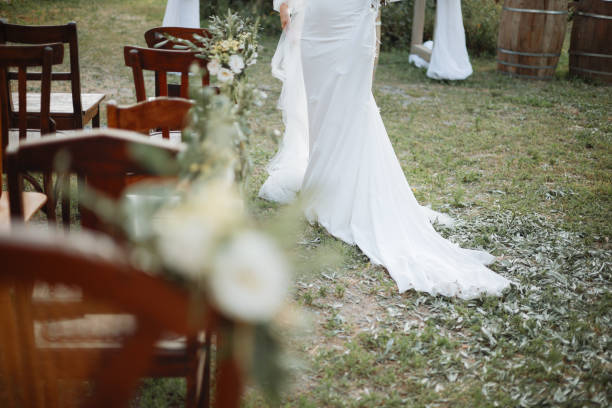 istock Beautiful wedding arch on the beach 2156072168