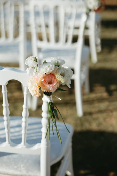 istock Beautiful wedding arch on the beach 2156072578