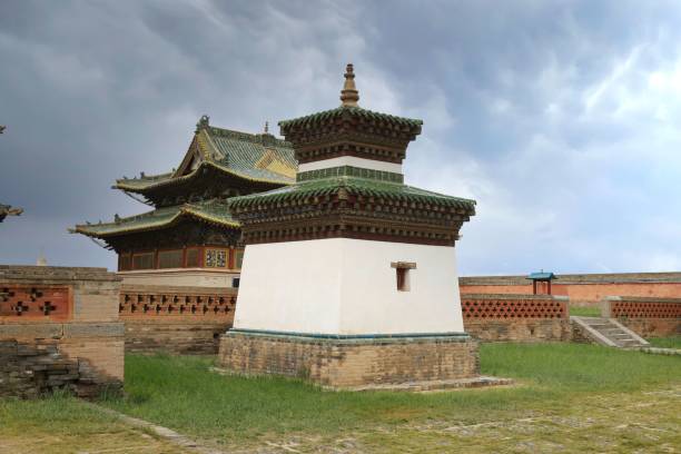 istock Asian style building near a fenced area 2156073476