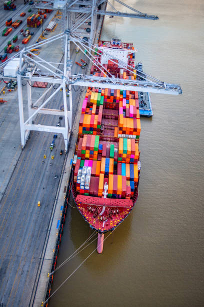 istock International Seaport Aerial 2156083135
