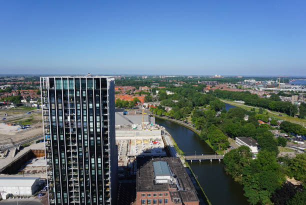 istock High angle view of a modern building 2156088379
