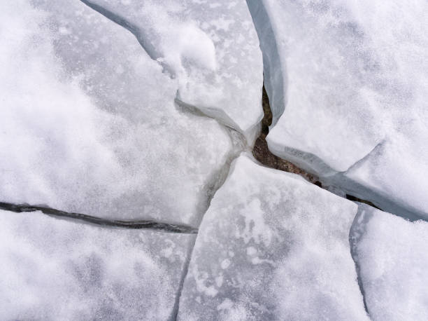 A close-up photograph of the bedrock bluff Palisade Head on the western shore of Lake Superior