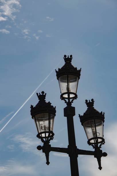 Lille,France - May 13, 2025: Street light in Lille, France