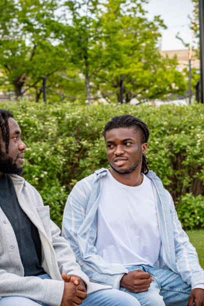 istock Downtown Dialogue: Young Black Men Chatting in Winnipeg 2156090961