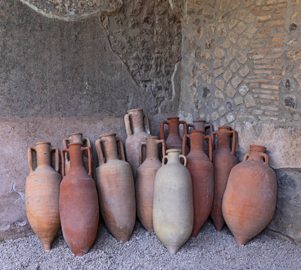 istock Pompeii amphora inside house in ruin 2156097838
