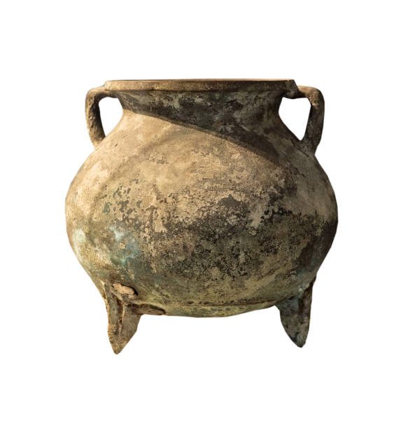 istock the old clay jug on white, isolated 2156099727