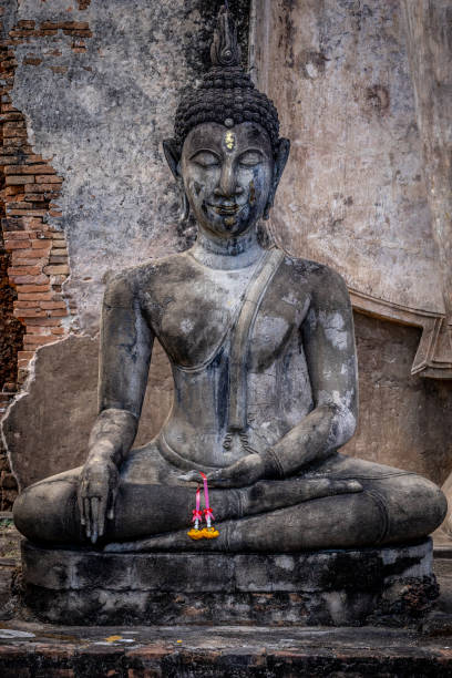 istock Sitting Buddha thai image at Wat Shaphan Hin,Sukhothai-Thailand 2156105984
