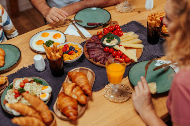 istock Top view of a plentiful family breakfast 2156107500