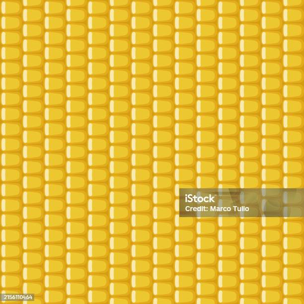 Corn Field Pattern Design Fresh Yellow Corn Pattern Background Design Stock Illustration ...