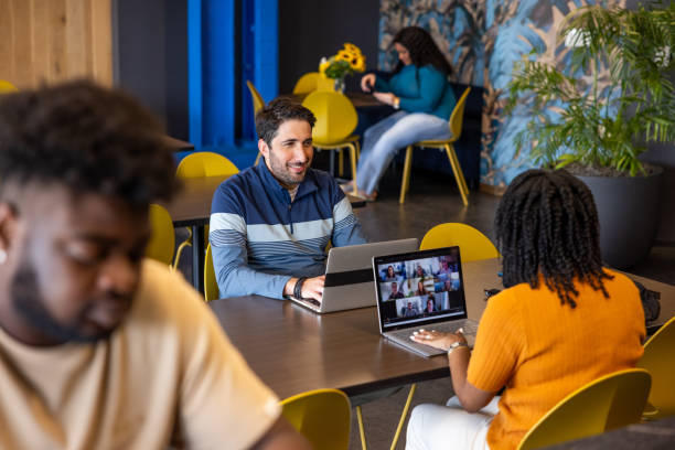 istock Lunchroom Cafe Video Meeting 2156117761