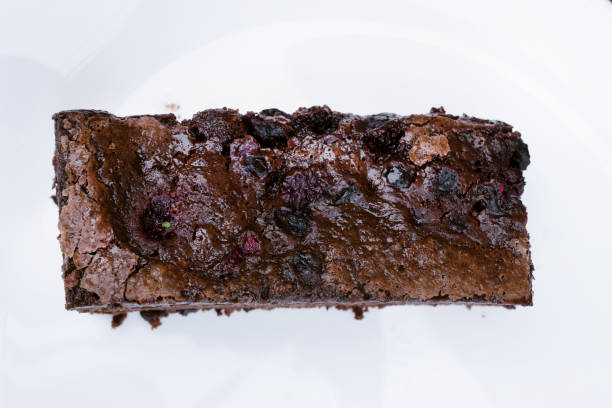 istock A slice of chocolate and red berries brownie 2156122160
