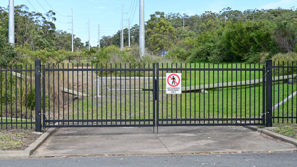 Metal entrance gate