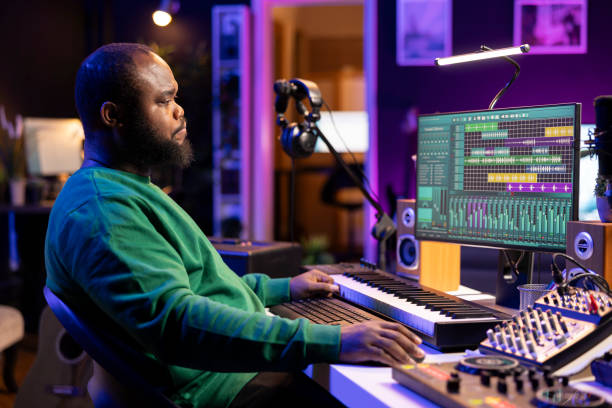istock African american artist composing a new soundtrack for a project 2156127432